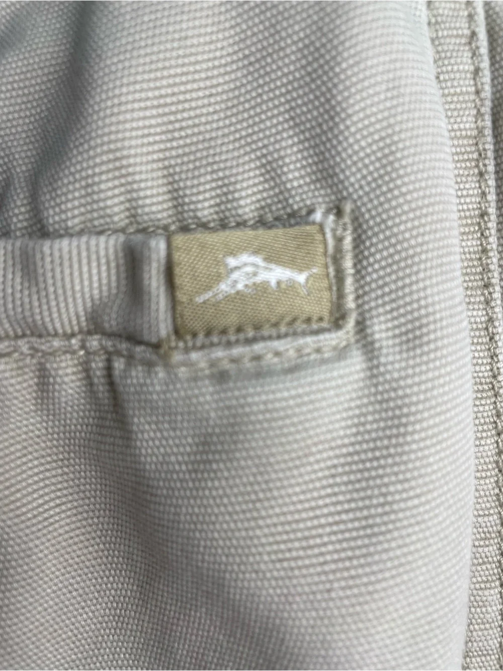 Tommy Bahama Men's Relax Cargo Shorts in Light Beige Khaki Tencel